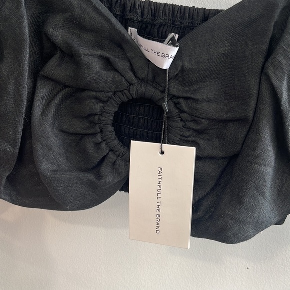 Faithfull La Marches Linen Crop Top - Picture 6 of 8